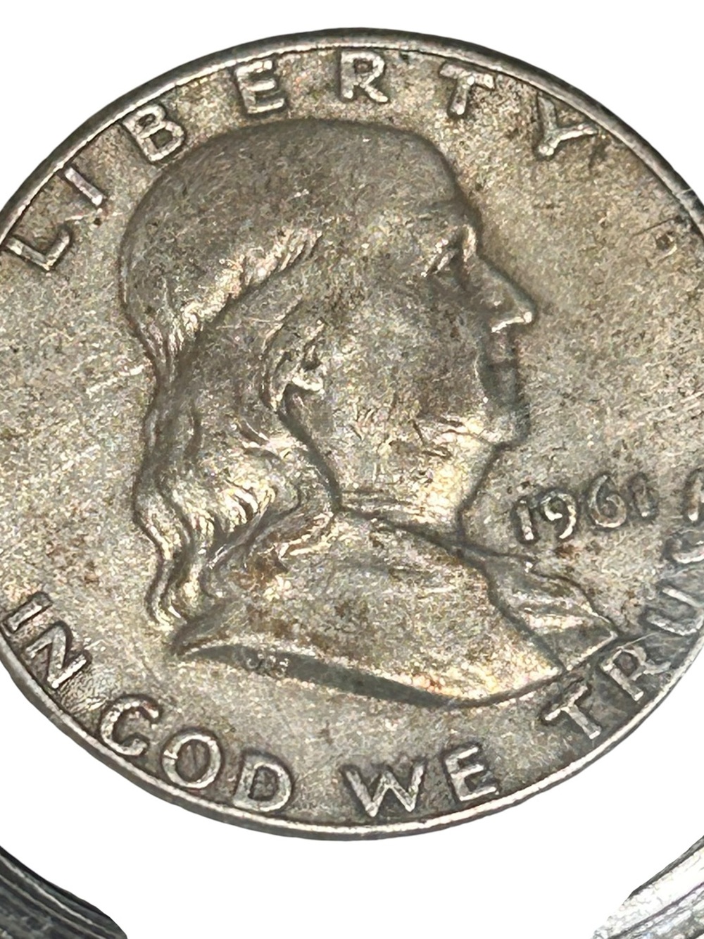 1961-D Franklin Half Dollar Silver Coin - Liberty In God We Trust - Picture 10 of 10